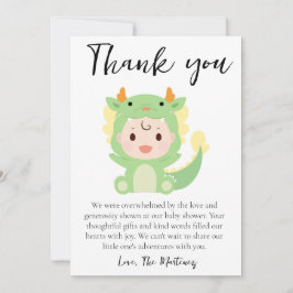 Leuke boodschap baby shower dank je kaarten