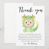 Leuke boodschap baby shower dank je kaarten (Voorkant / Achterkant)