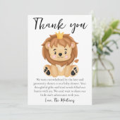 Leuke boodschap baby shower dank je kaarten (Staand voorkant)