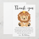 Leuke boodschap baby shower dank je kaarten (Voorkant / Achterkant)