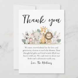 Leuke boodschap baby shower dank je kaarten