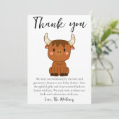 Leuke boodschap baby shower dank je kaarten (Staand voorkant)