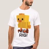 Leuke boorinstallatie! Blok rubber eend T-shirt (Voorkant)