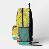 Leuke boot groene print gesneden naaizak bedrukte rugzak (Rechts)