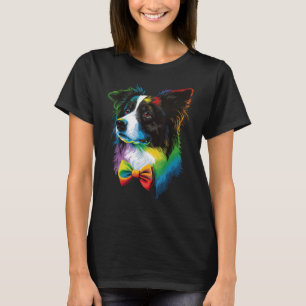 Leuke Border Collie Hond op Border Collie Lover T-shirt