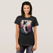 Leuke Border Collie Hond op Border Collie T-shirt (Voorkant volledig)