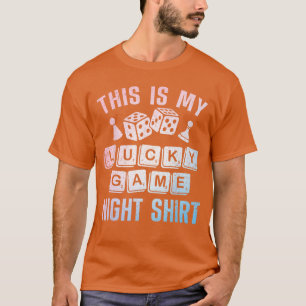 Leuke bordspellen voor mannen vrouwen Lucky Game N T-shirt