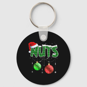 Leuke borst noten kerst bijpassende paar kastanjes sleutelhanger
