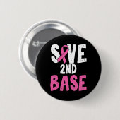Leuke borstkanker bewustwording maand Bespaar twee Ronde Button 5,7 Cm (Voorkant /achterkant)