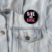 Leuke borstkanker bewustwording maand Bespaar twee Ronde Button 5,7 Cm (In situ)