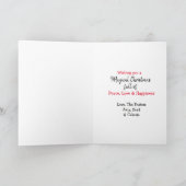 Leuke bosachtige wezens thema kerst kaart (Binnen)