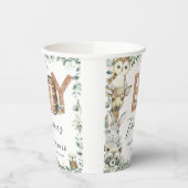 Leuke bosdieren groen jongen Baby shower Papieren Bekers (Links)