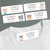 Leuke bosdieren kinder naam labels