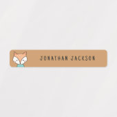 Leuke bosdieren kinder naam labels (Design 1)