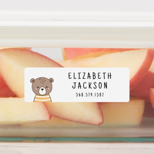 Leuke bosdieren kinder naam labels (Aangebracht)