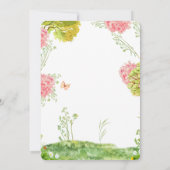 Leuke bosdieren Oerwoud Safari Baby shower Kaart (Achterkant)