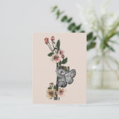 Leuke Botanische Koala Beary Waterverf Illustratie Briefkaart (Staand voorkant)
