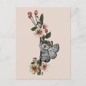 Leuke Botanische Koala Beary Waterverf Illustratie Briefkaart (Voorkant)