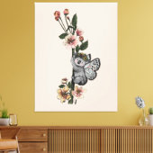 Leuke Botanische Koala Beary Waterverf Illustratie Canvas Afdruk (Insitu (Woonkamer))