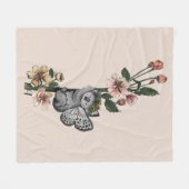 Leuke Botanische Koala Beary Waterverf Illustratie Fleece Deken (Voorkant (Horizontaal))