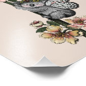 Leuke Botanische Koala Beary Waterverf Illustratie Foto Afdruk (Hoek)