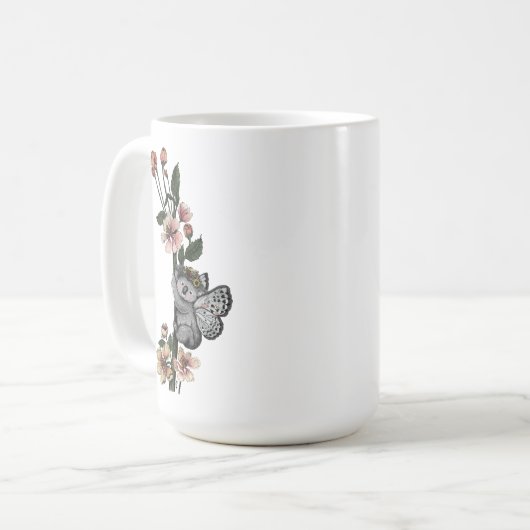 Leuke Botanische Koala Beary Waterverf Illustratie Koffiemok (Voorkant links)