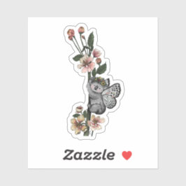 Leuke Botanische Koala Beary Waterverf Illustratie Sticker