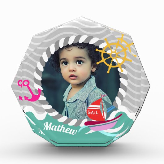 Leuke Boten Foto Grijs Aqua (Voorkant)