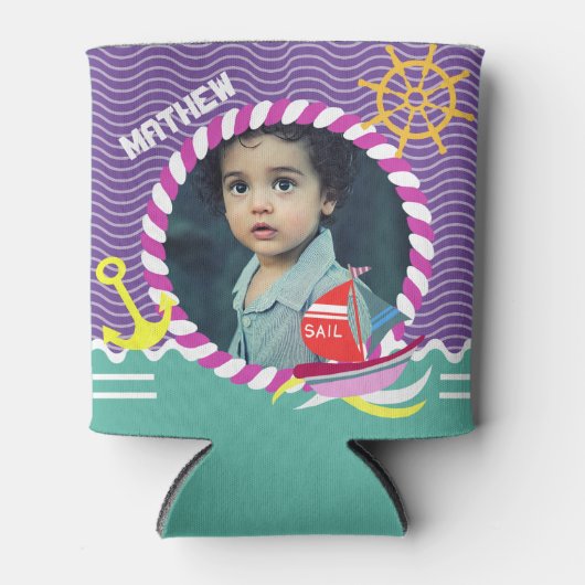 Leuke Boten Foto Paarse Aqua Koelbox Blikjeskoeler (Voorkant)