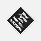 Leuke Bourbon Black Cocktail Servet (Hoek)