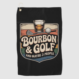 Leuke Bourbon Golf Golfer Vader Cadeau Golfhanddoek