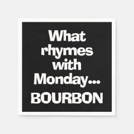 Leuke Bourbon Zwarte Cocktail Servet