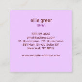 Leuke Bourgondische Floral Boho Social Media Netwe Vierkante Visitekaartje