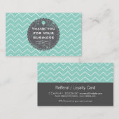 Leuke Boutique Grunge Badge Bedankt Klantenkaartje (Voorkant / Achterkant)