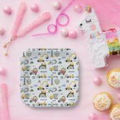 Leuke bouwthemaparty papieren bordje (Feest)