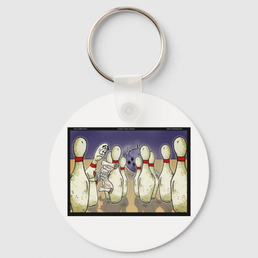 Leuke Bowling Geschenken, T-shirts, Kaarten Enz Sleutelhanger (Voorkant)