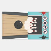 Leuke Bowling Lane sport sticker (Voorkant)