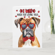 Leuke Boxer Dog Loving You Valentijnsdag