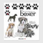 Leuke Boxer Dog Stickers (Vel)