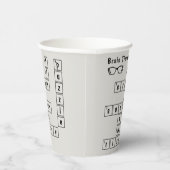 Leuke "Brain Time!" Kruiswoordpuzzel brillenglas L Papieren Bekers (Rechts)