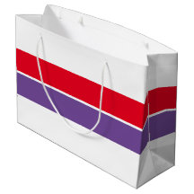 Leuke brede vet Paarse rode racestrepen op wit