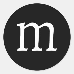 Leuke brief m Halloween kostuums Ronde Sticker