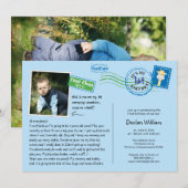 Leuke Briefkaart verjaardagsfeestje uitnodiging (Voorkant / Achterkant)