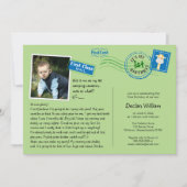 Leuke Briefkaart verjaardagsfeestje uitnodiging (Voorkant)