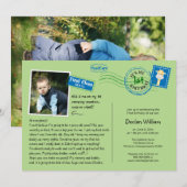 Leuke Briefkaart verjaardagsfeestje uitnodiging (Voorkant / Achterkant)