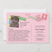 Leuke Briefkaart verjaardagsfeestje uitnodiging (Voorkant)