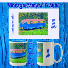 Leuke Bright  Camper Trailer Tweekleurige Koffiemok