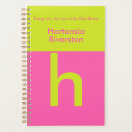 Leuke Bright Gepersonaliseerd Aangepast Monogram Planner