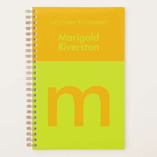 Leuke Bright Gepersonaliseerde Planner Custom Mono (Voorkant)