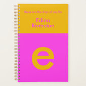 Leuke Bright Gepersonaliseerde Planner Custom Mono (Voorkant)